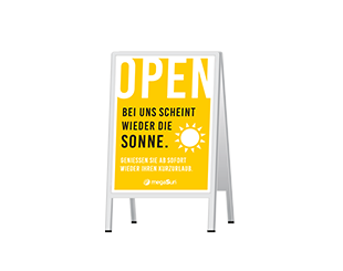 megaSun Gehwegsaufsteller 