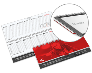 Tischquerkalender Hardcover 2027 